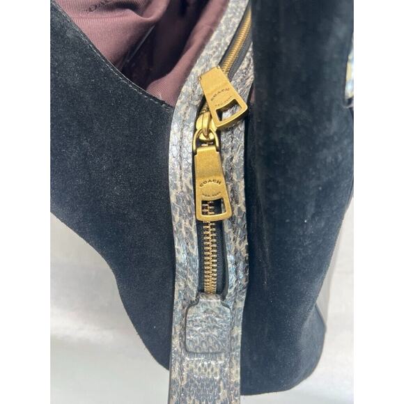 Coach Restored Dalton 31 In Colorblock Snakeskin - Picture 6 of 13